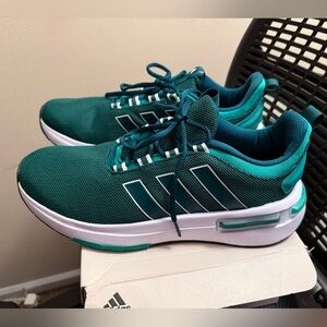 Adidas Racer TR23 Sneakers, Green/Teal/White, Men’s Size 9.5